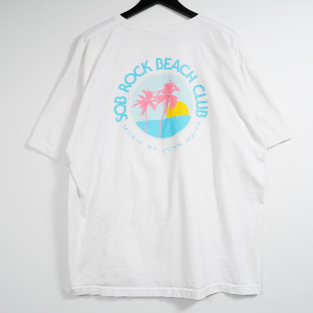 John Mayer SOB Rock Beach Club T Shirt White Made USA Mens 2XL